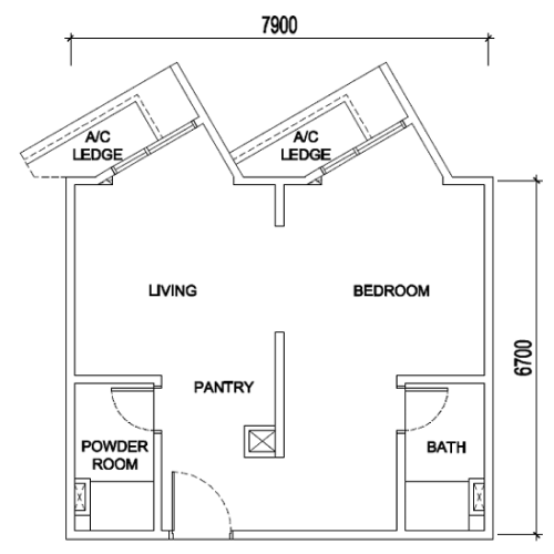 LookProperty.my Noordinz Suites Type B Original Layout - Noordinz Suites @ Georgetown - Look Property MY