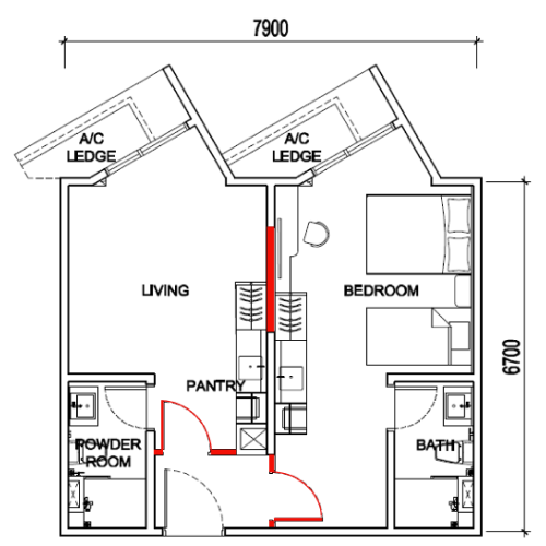 LookProperty.my Noordinz Suites Type B Renovated Layout - Noordinz Suites @ Georgetown - Look Property MY