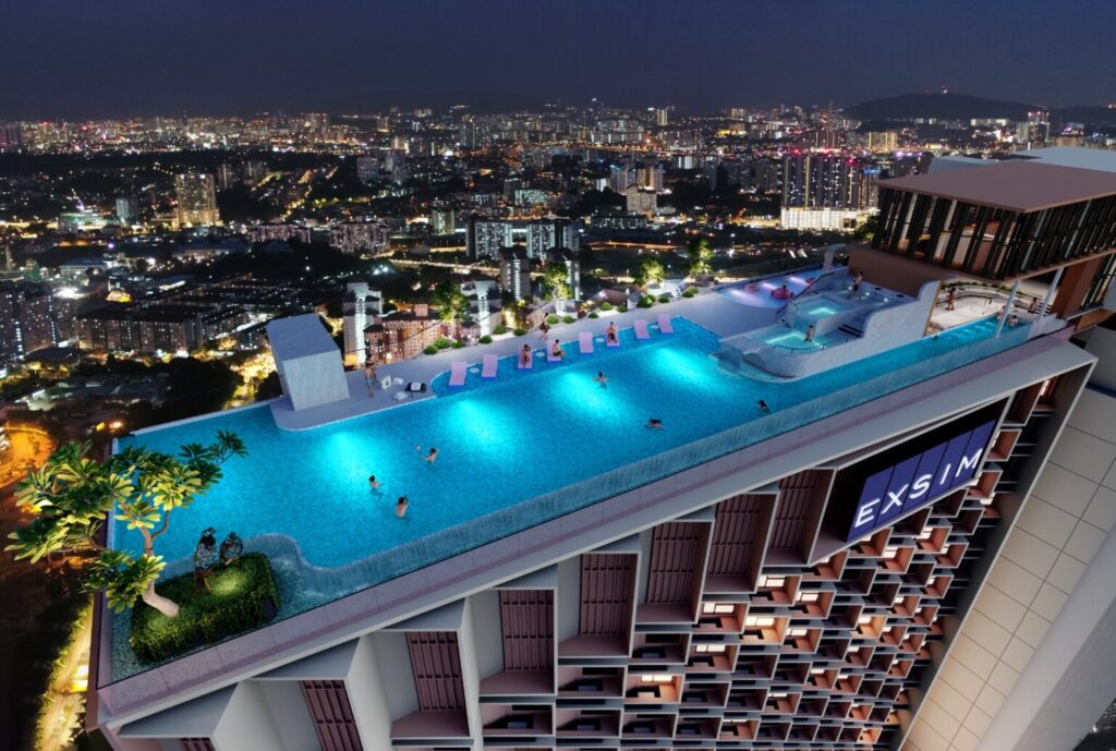 lookpropertymy noordinz suites penang sky pool top - Noordinz Suites @ Georgetown - Look Property MY