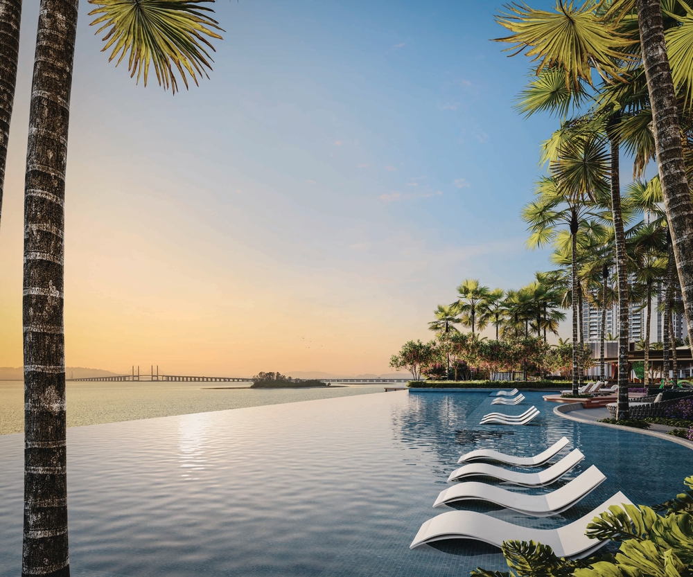 The Lightwater Residences Luxury Facility Seaview Swimming Pool Artist Impression - Lookpropertymy
